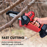 NNEMB SW1 20V Cordless Mini Chainsaw Skin Only, Electric Battery Powered Tree Pruner