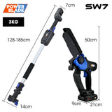 NNEMB SW7 20V Cordless Convertible Mini Chainsaw Pole Saw Kit, Telescopic Electric Tree Pruner with Lithium Battery & Fast Charger
