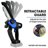 NNEMB SW6 20V Cordless Mini Chainsaw Skin Only, Electric Battery Powered Tree Pruner