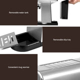 NNEDSZ Devanti 20 Bar Coffee Machine Espresso Cafe Maker