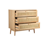 NNEED 3 Chest of Drawers Clothes Storage Rattan