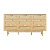 NNEED 9 Chest of Drawers Rattan Lowboy Wooden