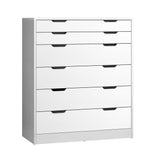 NNEED 6 Chest of Drawers Tallboy White
