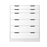 NNEED 6 Chest of Drawers Tallboy White