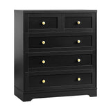 NNEED Chest of Drawers with 5 Drawers Black