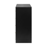 NNEED Chest of Drawers with 5 Drawers Black