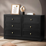 NNEED Chest of Drawers with 6 Drawers Black