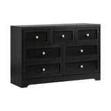 NNEED Chest of Drawers with 7 Drawers Black