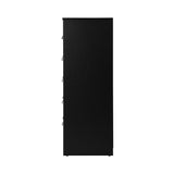 NNEED 6 Chest of Drawers Tallboy Dresser Black