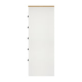 NNEED Tallboy Chest of Drawer with 6 Drawers White
