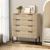 NNEED 4 Chest of Drawers Dresser Table Lowboy Natural