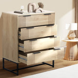 NNEED 4 Chest of Drawers Dresser Table Lowboy Natural