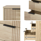 NNEED 4 Chest of Drawers Dresser Table Lowboy Natural