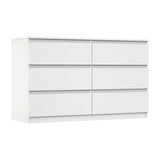 NNEED 6 Chest of Drawers Lowboy Dresser Table Bedroom White