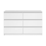 NNEED 6 Chest of Drawers Lowboy Dresser Table Bedroom White