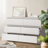 NNEED 6 Chest of Drawers Lowboy Dresser Table Bedroom White