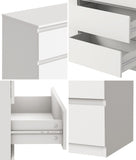 NNEED 6 Chest of Drawers Lowboy Dresser Table Bedroom White