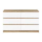 NNEED 6 Chest of Drawers Tallboy Cabinet Dresser Table Wooden White Furniture
