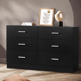 NNEED 6 Chest of Drawers Aluminum Handles Black