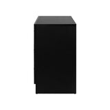 NNEED 6 Chest of Drawers Aluminum Handles Black