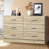 NNEED 6 Chest of Drawers Aluminum Handles Wooden