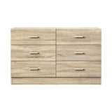 NNEED 6 Chest of Drawers Aluminum Handles Wooden