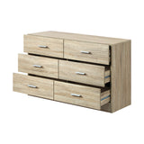 NNEED 6 Chest of Drawers Aluminum Handles Wooden