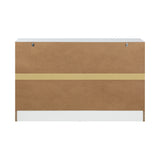 NNEED 6 Chest of Drawers Aluminum Handles White
