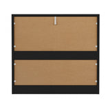 NNEED 3 Chest of Drawers Lowboy Dresser Table Black