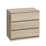NNEED 3 Chest of Drawers Lowboy Dresser Table Natural