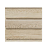 NNEED 3 Chest of Drawers Lowboy Dresser Table Natural