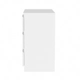 NNEED 3 Chest of Drawers Lowboy Handle-Free White