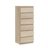NNEED 6 Chest of Drawers Tallboy Dresser Table Natural