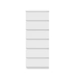 NNEED 6 Chest of Drawers Lowboy Handle-Free White