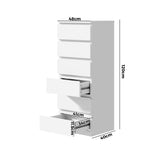 NNEED 6 Chest of Drawers Lowboy Handle-Free White