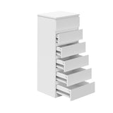 NNEED 6 Chest of Drawers Lowboy Handle-Free White