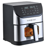 NNEMB 6L Air Fryer, Electric Digital Airfryer with Viewing Window, Silver