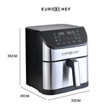 NNEMB 8L Air Fryer, Electric Digital Airfryer with Large Basket, Silver