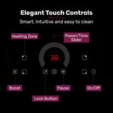 NNEMB 60cm 4 Zone Induction Cooktop, 7200W Electric, FlexZone Function, Touch Controls