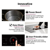 NNEMB 60cm 4 Zone Induction Cooktop, 7200W Electric, FlexZone Function, Touch Controls