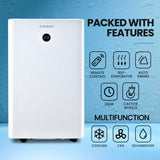 NNEMB 3.5kW Portable Air Conditioner, with Dehumidifier Mode & Fan Cooler