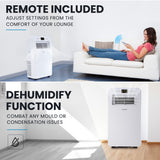 NNEMB Reverse Cycle Portable Air Conditioner and Heater, with Dehumidifier, 2.9kW Cooling and Heating AC