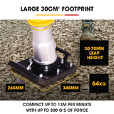 NNEMB BRM-500 64KG Petrol Tamper Rammer Vibratory Plate Compactor, Lightweight, for Soil Sand Gravel Asphalt