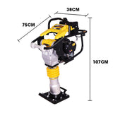 NNEMB BRM-500 64KG Petrol Tamper Rammer Vibratory Plate Compactor, Lightweight, for Soil Sand Gravel Asphalt