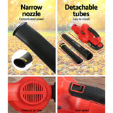 NNEDSZ 20V Cordless Leaf Blower Garden Lithium Battery Electric Nozzles 2-Speed