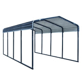 NNEMB Single Carport 3.3 x 6 x 2.8m, with Galvanised Steel Frame and Powder Coated Gable Roof, Vehicle Shelter for Car Vehicle Boat Tractor Agricultural