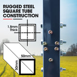 NNEMB Single Carport 3.3 x 6 x 2.8m, with Galvanised Steel Frame and Powder Coated Gable Roof, Vehicle Shelter for Car Vehicle Boat Tractor Agricultural