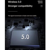 2-In-1 Bluetooth Adapter With Lcd Display - Black-1915196712738230278