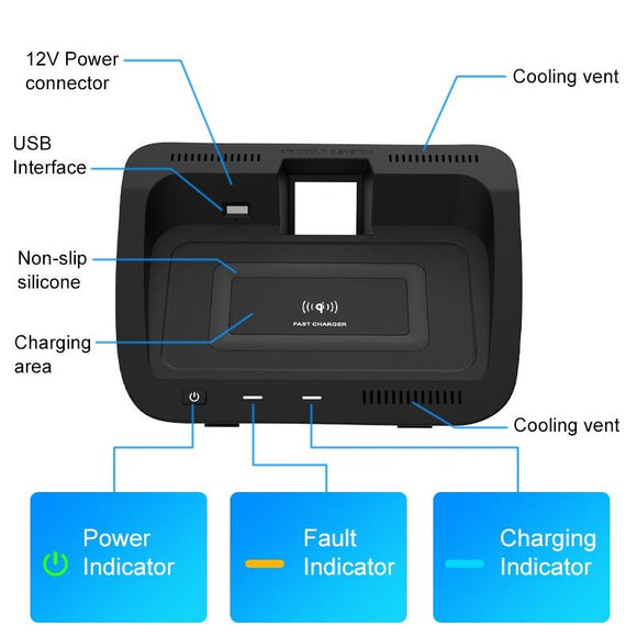 10W Qi Wireless Charger For Toyota Rav4 2020-2021-1915197025733971969
