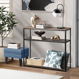 NNEED Hall Console Table 3 Tiers Shelves Metal&Wooden